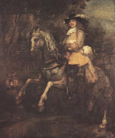REMBRANDT Harmenszoon van Rijn portrait of Frederick Ribel on horseback (mk33) china oil painting image